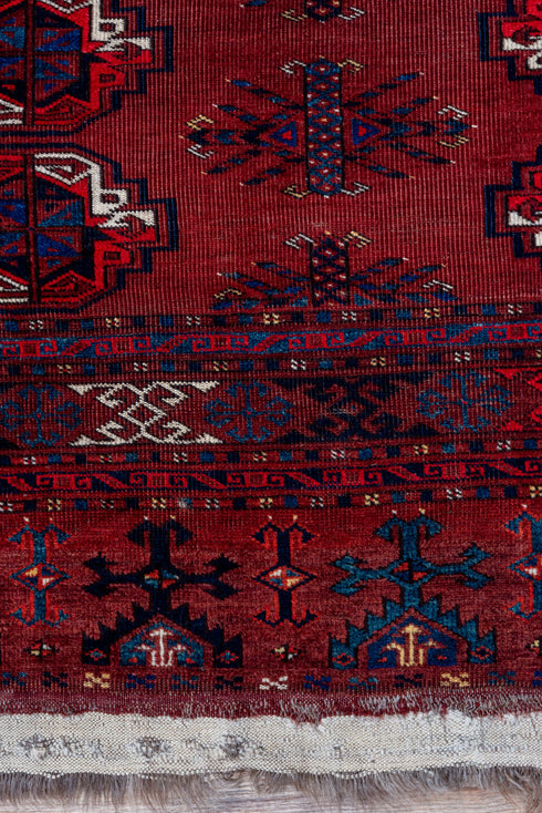 Antique Torkaman Area Rug (3' x 6')